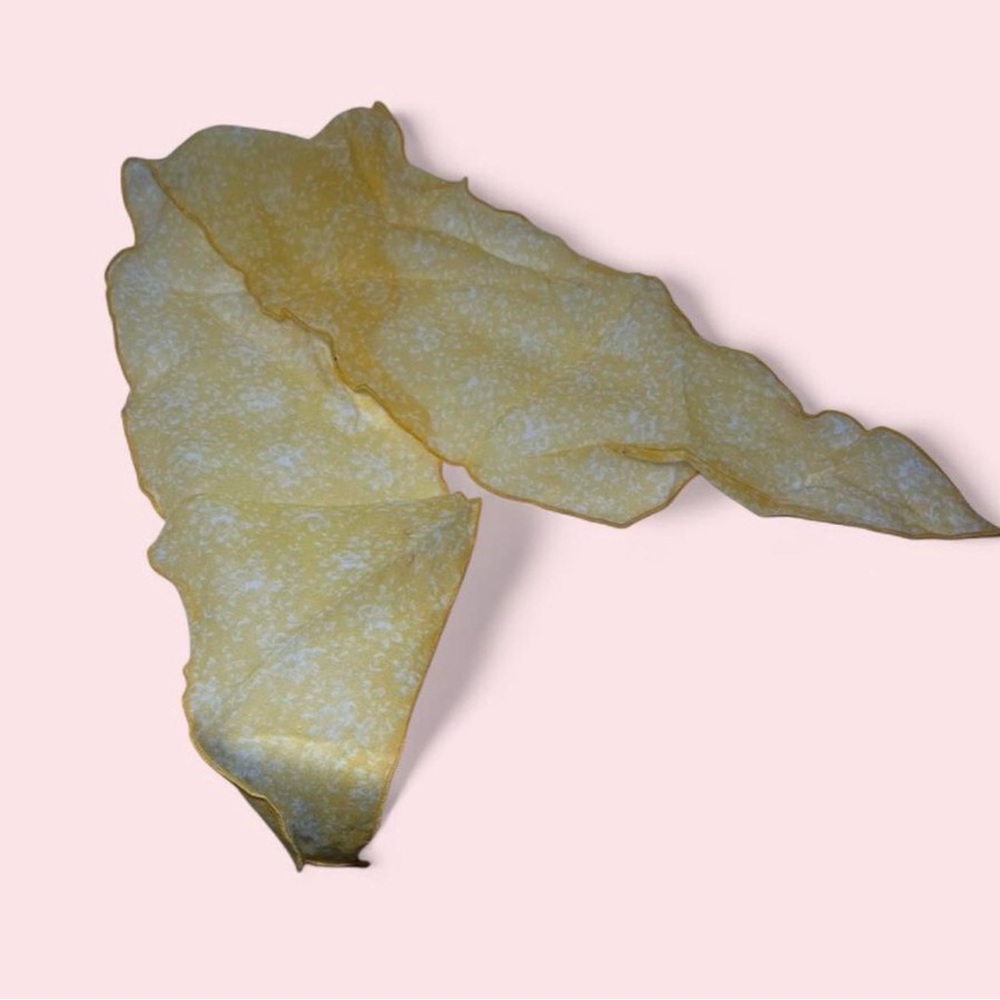 🌼Sweet Vintage Sheer Yellow Hair Scarf
